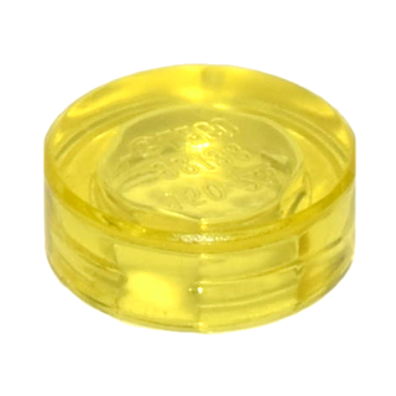 Tegel, Rond 1x1 Trans Yellow